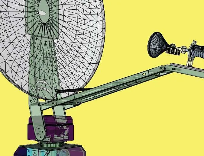 MobileVSAT satellite dish autopointing system